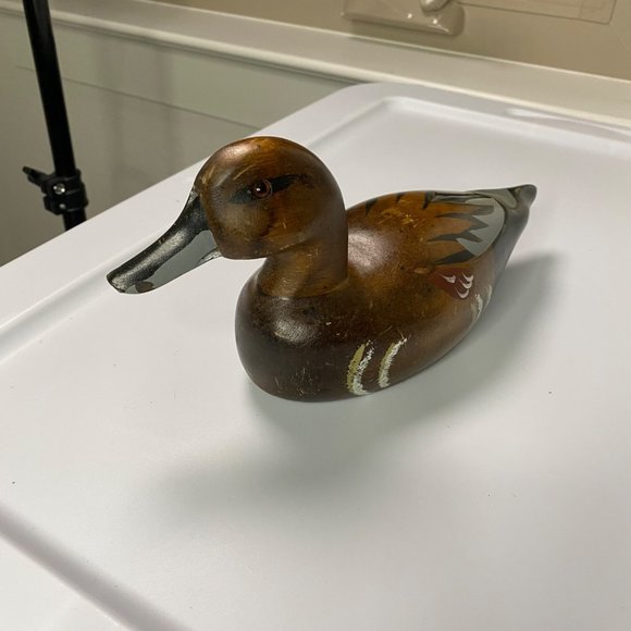 Beautiful Vintage Wooden Duck‎ Decoy Hand Carved Unsigned 10" - Picture 2 of 12